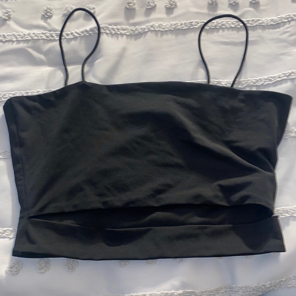 black tank top